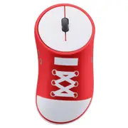 Shoes Shaped Mobile Optical Wireless Mouse With Usb Receiver 2.4Ghz Game Ergonomic Accessories Red