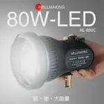 三重☆大人氣☆ WELLMAKING HL-800C 80W 可變焦 保榮卡口 LED 補光燈 持續燈 BOWENS