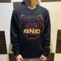 在飛比找蝦皮購物優惠-KENZO高田賢三紫🐯 虎頭黃logo黑色長袖T 目前尺寸齊