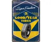 Nostalgic Art 20x30cm Medium Metal Wall Hanging Sign Goodyear Super Cushion