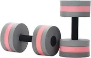 Water Weights - Foam Dumbbells | Aquatic Fitness Barbells | EVA Foam Swim Weights Water Dumbbells Floating | Waters Fitness Barbells Hand | Multifunctional Exercise Dumbbell | Aqua Dumbbell Lig