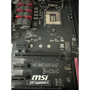 微星MSI Z97 GAMING 5 電競主機板/1150腳位/M.2/附檔板二手良品