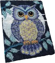 Owl Latch DIY Rug Making Kit Owl Animal Pattern 14 Handmade Crochet Carpet Festival Gift Floor Mat Hand Craft Carpet Making Kit