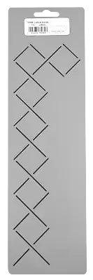 Quilting Stencil Lattice Diamond Grid Border 1.5" Hand Quilters Plastic Template