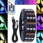 5V 3M Waterproof RGB LED Strip Lights IP65 5050 remote Battery USB Powered Light