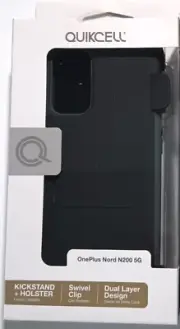 QUIKCELL Phone Case for OnePlus Nord N200 , Advocate +Holster Black