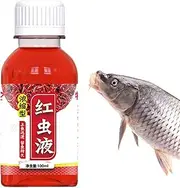 Bait Scent Fish Attractants for Baits | Highly Concentrated Liquid Additive with Red Worm Scent Bait - Natural Quick Lure with Fishy Smell, 100ml for Cod, Tilapia, Bighead Carp, Crucian Carp