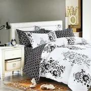 Fabric Fantastic Chateaux Super King Size Quilt/doona/duvet Cover Set