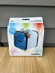 Super Mario Bros Nintendo Amiibo Figures Plastic Cube Carrying Case New