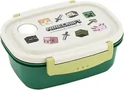 Skater XPM4-A Easy Lightweight Lunch Box, M, 19.7 fl oz (550 ml), Microwave Safe, Sealed Container, Storage Container, Minecraft, Explore More, Made in Japan