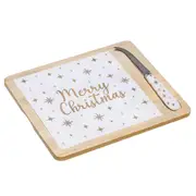 Ladelle Starry Serving/Entertaining Platter & Cheese Knife Set 27x23x2.5cm