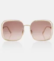 [Dior Eyewear] Dior Eyewear Fildior S1U square sunglasses One Size pink