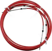 2pcs 13ft 157 Inch Throttle Shift Remote Control Box Cable Red Durable Material