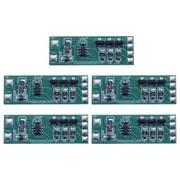 5Pcs 3-12V Flashing LED Light Module Red Blue Pair Flashing Suitable for Car Model Bicycle Electric Vehicle Safety Light green
