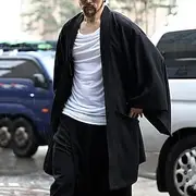 Men's Outerwear Black Shawl Collar Plain Sports Outdoor Daily Holiday Polyester Streetwear Basic Casual Spring Fall Clothing Apparel Hoodies Sweatshirts