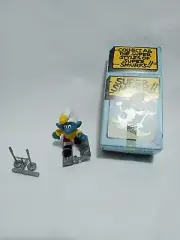 Vintage Smurf Hand painted 1982 USA Schleich Smurfs Snow Skiing Smurf Ski Advent