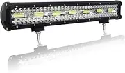 AUXTINGS 57cm 480W LED Light Bar Pod Triple Light Driving Light Off Road Lights Spot Flood Combo Waterproof LED LED Cubes Rocks for Off-Road Rack ATV UTV SUV, 12V 24V DC