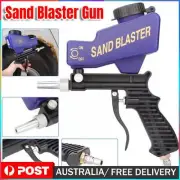 Hand Held Sand Blaster Gun Kit for Air Compressor Metal Wood Glass Rust Remover