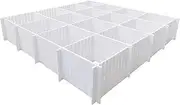 [KNNRIIM] 20Pcs Drawer Dividers, 14.96"x2.76", Thin, DIY Plastic Drawer Separator, Large Adjustable Dresser Drawer Organizer for Clothes, Bedroom, Bathroom, Kitchen Cutlery, Desk, Office Storage