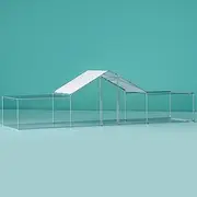 Large Walk in Chicken Coop Cage Rabbit Hutch Hen House Cover 7mx2mx2m Outdoor