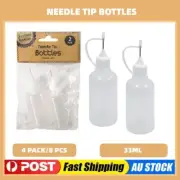 8PCS 33ML Needle Tip Squeeze Bottle Glue Applicator Nozzle Dropper Craft Tool