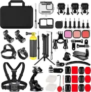 Action Camera Accessories Kit for GoPro Hero 9/10/11/12/13, 63 in 1 Full
