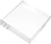 BESPORTBLE Glass Paperweight Decorative Crystal Square Office Desk Accessory Crystal Paperweight Home Decor
