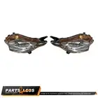 Right & Left Chrome Headlight for Mitsubishi Triton MQ With Orange Reflector