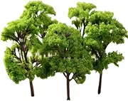 10 Pcs Model Trees, 9cm HO OO Scale Model Trees Train Railway Layout Diorama Scenery, Miniature Landscape Tree Architecture Scenery，Miniature Landscape Scenery