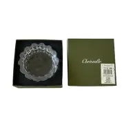 New Rare Christofle Metropolis Crystal Ash-Tray ~ 5-3/4" x 1-3/4" ~ 79 31 500