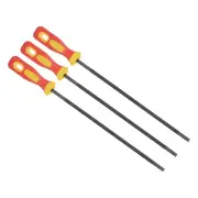 3pcs 7/32" Chainsaw File with Non-slip Handle for Sharpening Chain Saws