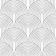 HaokHome Peel and Stick Wallpaper Abstract Rainbow Black/White Removable contactpaper for Home Bathroom Decorations 0.45m X 3m