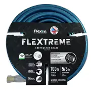 5/8" x 100' Heavy-Duty Contractor Yard Water Hose with Protective Guard and Grip