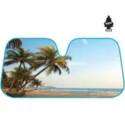 For Ford New Large 57x27 Beach Car Windshield Popups Sunshade Bundle (for: Ford)