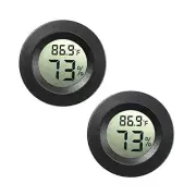 -Pack Mini Hygrometer Thermometer Digital LCD Monitor Indoor/Outdoor Humidity 2