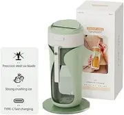 2025 Portable Blender Juicer 450ml Rechargeable Cordless Smoothie Maker, Ready to Drink, Type-C Charging, Travel Juice Blender for Gym/Office/Camping. (Green)