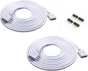 2 Pcs/Pack 1 m RGB Strip 4 Pin, Extension Cable Connector for 5050 3528 2835 LED Strips