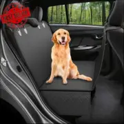 Dog Seat Cover Waterproof Hammock, Scratchproof, Nonslip, Fur Protection, Black