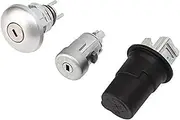 Ignition Lock Cylinder Set, Car Door Bonnet Ignition Lock Cylinder Key Set 2408222 Replacement, for Transit MK8 2014 Onwards Ignition Lock Set