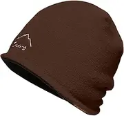 [Generic] Winter Men Hat Cold Proof Ski Hat Outdoor Headgear Cap Polar Fleece Reversible Windproof Warm Cap Logger Cap