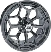 Red Hawk TIR-RX384-GM Wheel RHOX RX384, Gun Metal, 15x7 ET-25 Golf Carts