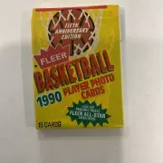 1990 Fleer Basketball Wax Pack Unopened with Michael Jordan on Front Bulls ♨️B