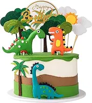 Dinosaur Cake Decorations Cupcake Topper Dinosaur Cake Toppers for kids Birthday Baby Shower Party Supplies 13PCS