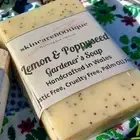 Gardeners Gentle Exfoliating Hand Soap natural Handmade Gift lemon & poppyseed