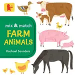 MIX AND MATCH: FARM ANIMALS (BABY WALKER)(硬頁書)/RACHAEL SAUNDERS【禮筑外文書店】