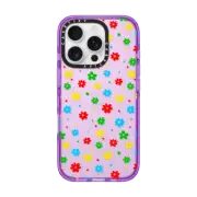 iPhone 16 Pro Impact Case Flowers and Dots by Matthew Langille