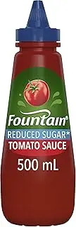 Fountain Tomato Sauce Reduced Sugar Dipping and Spreading Condiment Fountain Sauces Reduced Sugar 500ml