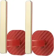 Garneck 2pcs Telescopic Hooks Self Adhesive Cloakroom Curtain Fixing Hooks Towel Clothes Hangers No Drilling Required Versatile for Home Decoration