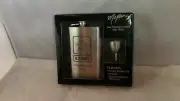 Maxam FLASK & FUNNEL SET 8oz & Box Stainless Steel Screw Cap US Army