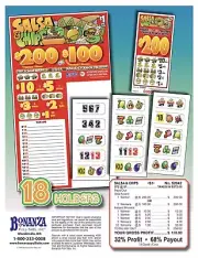 Pull Tab Ticket - Hard Card Tickets - Game - Salsa and Chips 200